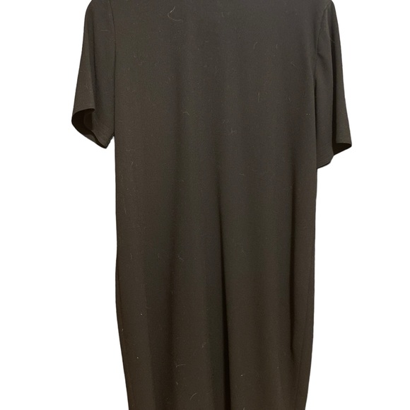 🇬🇧 Jaeger Black 💯 Wool Dress Size 12 🇬🇧 - Picture 2 of 7